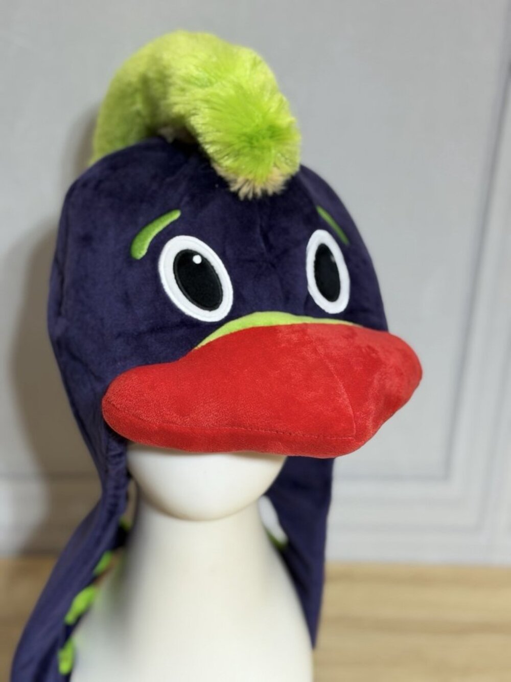 New Orleans Pelicans City Edition Plush Mascot Hat Pierre The Pelican